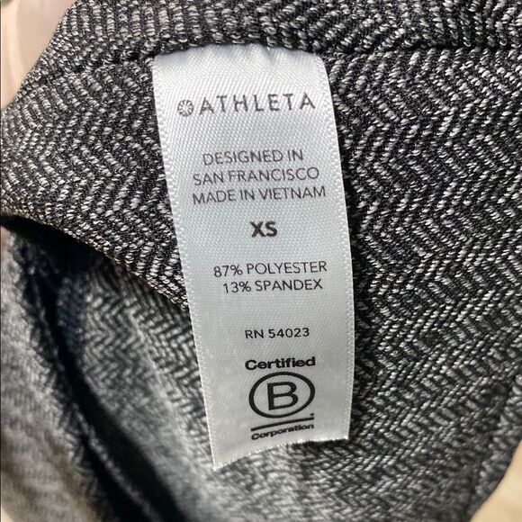 Athleta Delancey Herringbone Tights Gray Ponte Leggings | Size XS - Picture 12 of 13